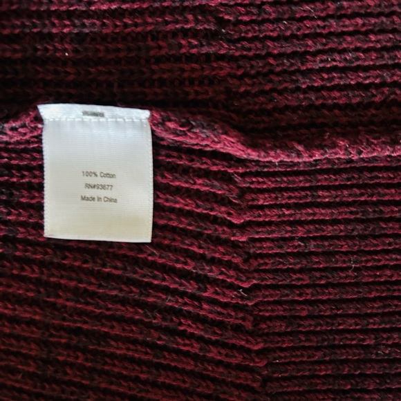 28.a.n.a Women’s Purple/Brown V-Neck Long Sleeve Sweater Size XS - Picture 6 of 9